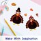 Wrapables Make Your Own Turkey Sticker Sheets, DIY Make a Face Sticker Sheets, Thanksgiving Craft and Activities, Party Favors (24 Sheets)